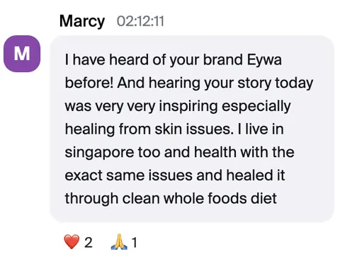 Marcy: Hearing your story today was very very inspiring.