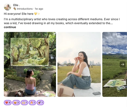 Elle: Hi everyone! Elle here. I'm a multidisciplinary artist who loves creating across different mediums.